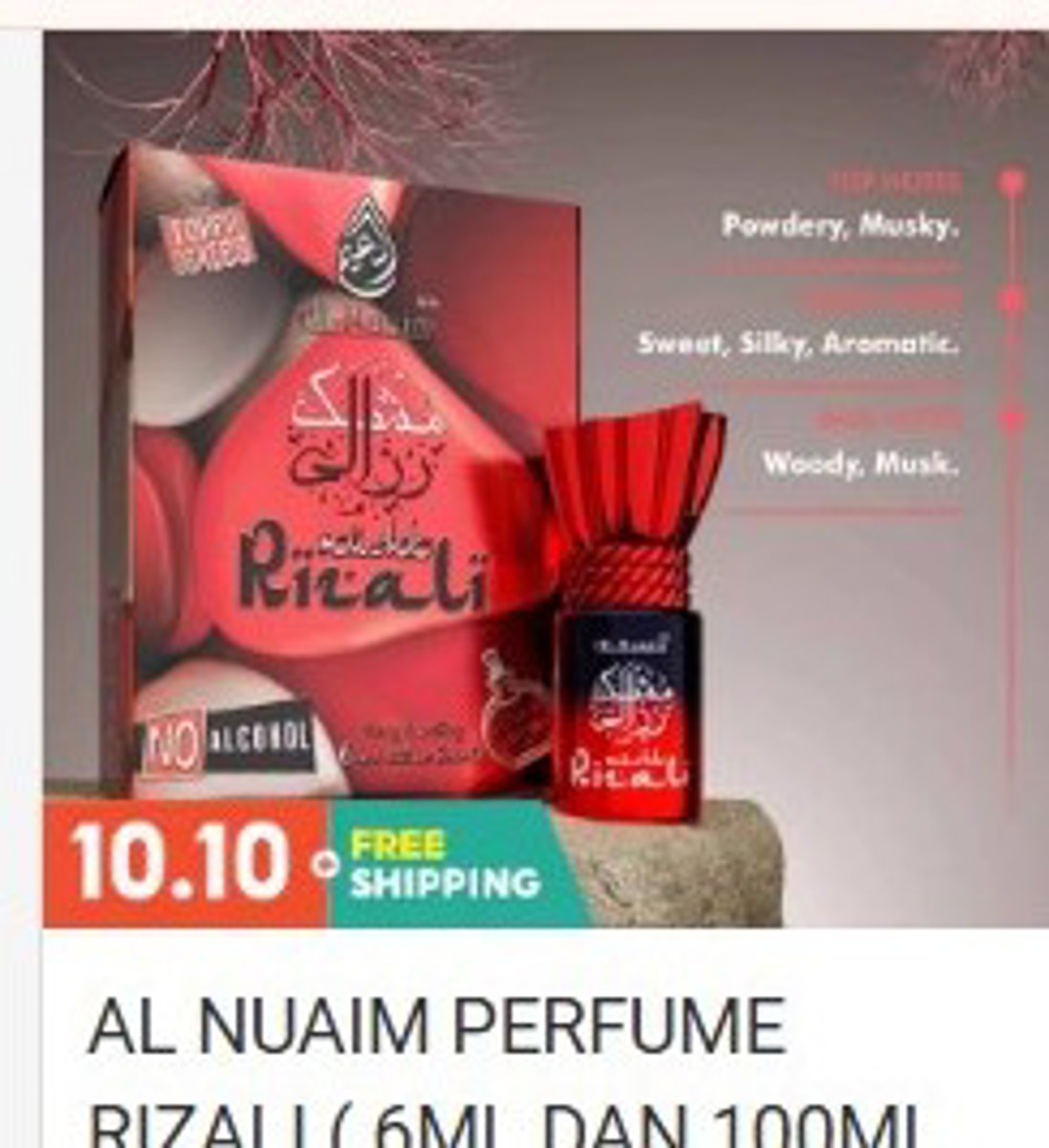 Al Nuaim Perfume Rizali Perfume & Attar