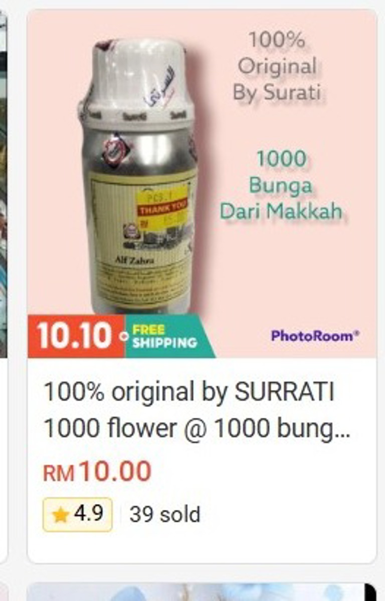 Surrati 1000 Flower (1000 Bunga) Perfume & Attar