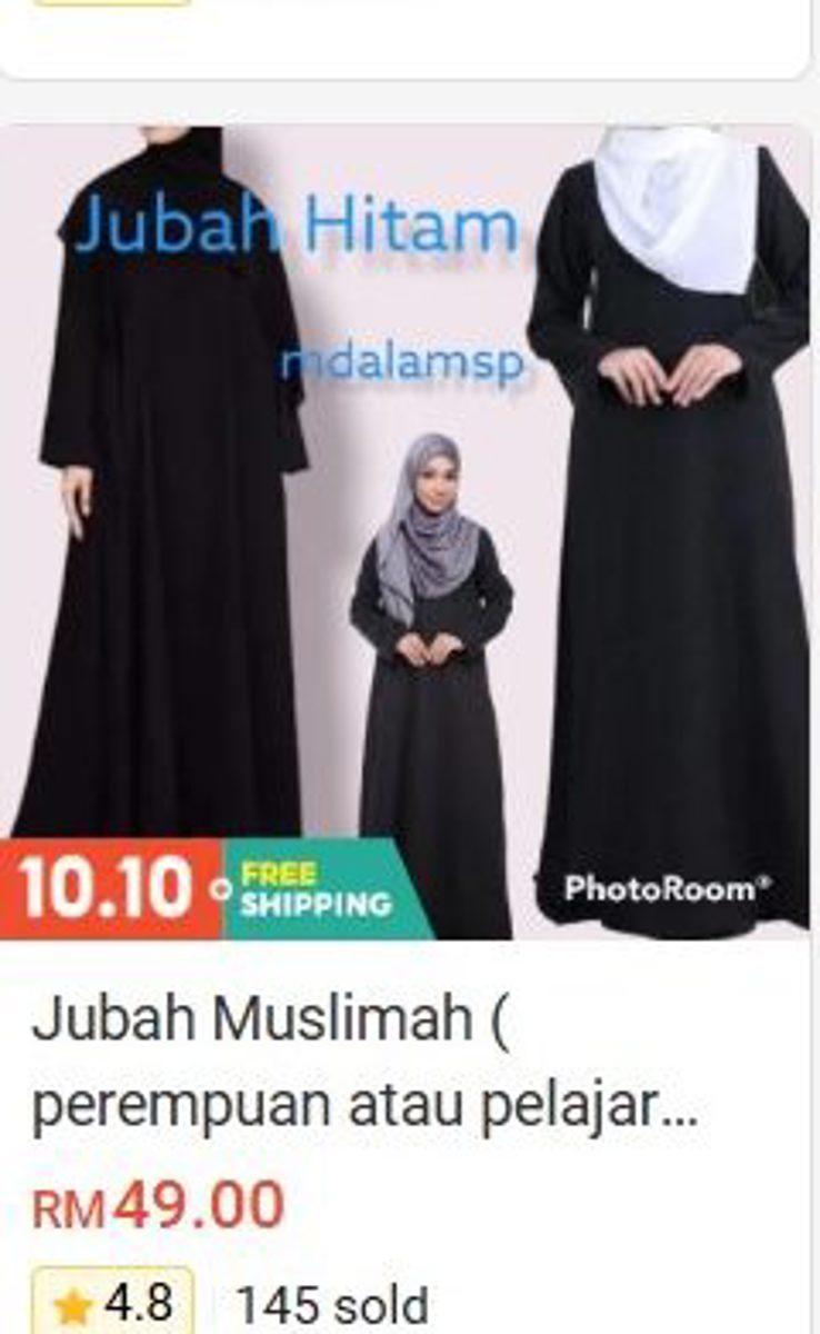 Jubah Muslimah (Women / Students) Clothing