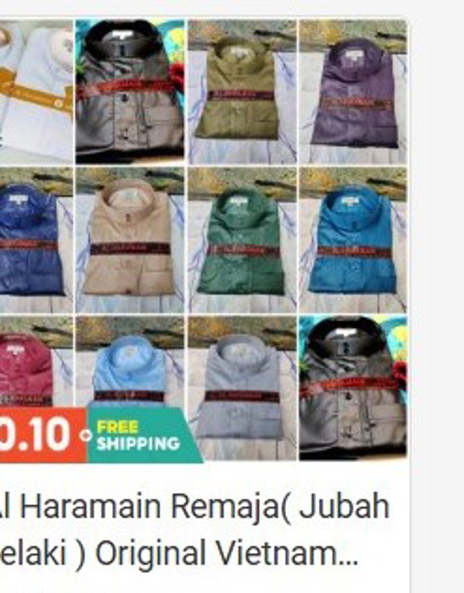 Al Haramain Remaja Jubah Lelaki (Original Vietnam) Clothing
