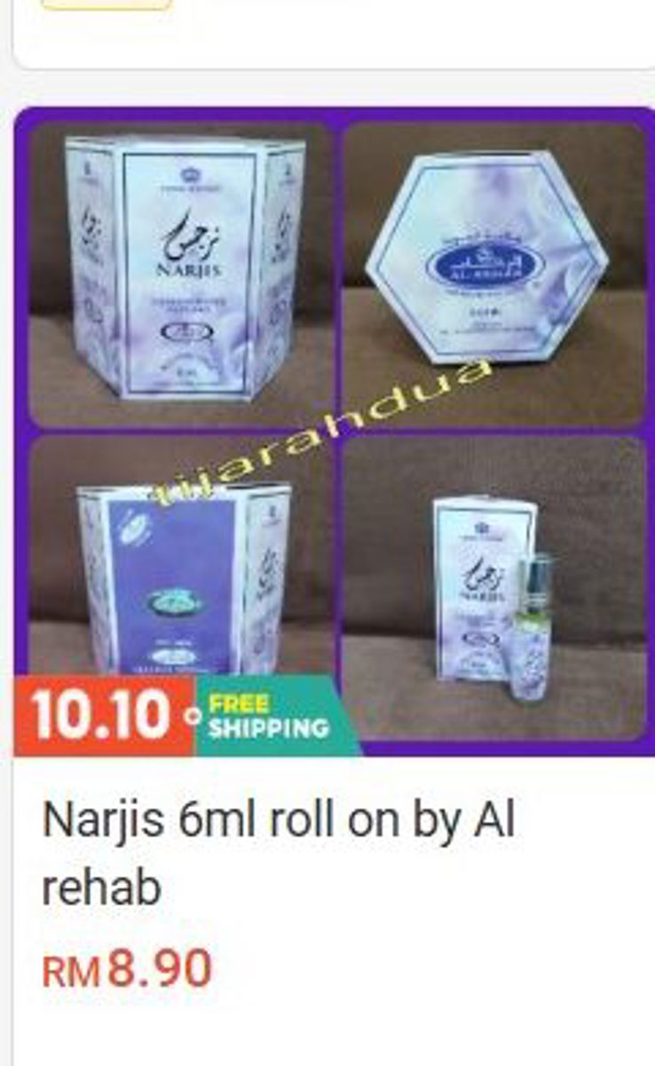 Narjis 6ml Roll-On by Al Rehab Perfume & Attar