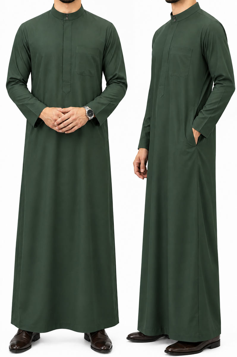 Jubah Al Haramain Kain Coat Tebal Exclusive 