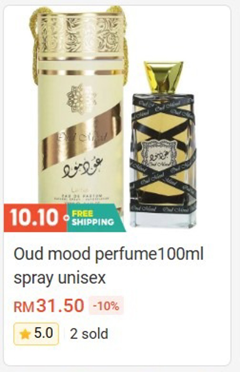 Oud Mood Perfume Spray 100ml (Unisex) Perfume & Attar