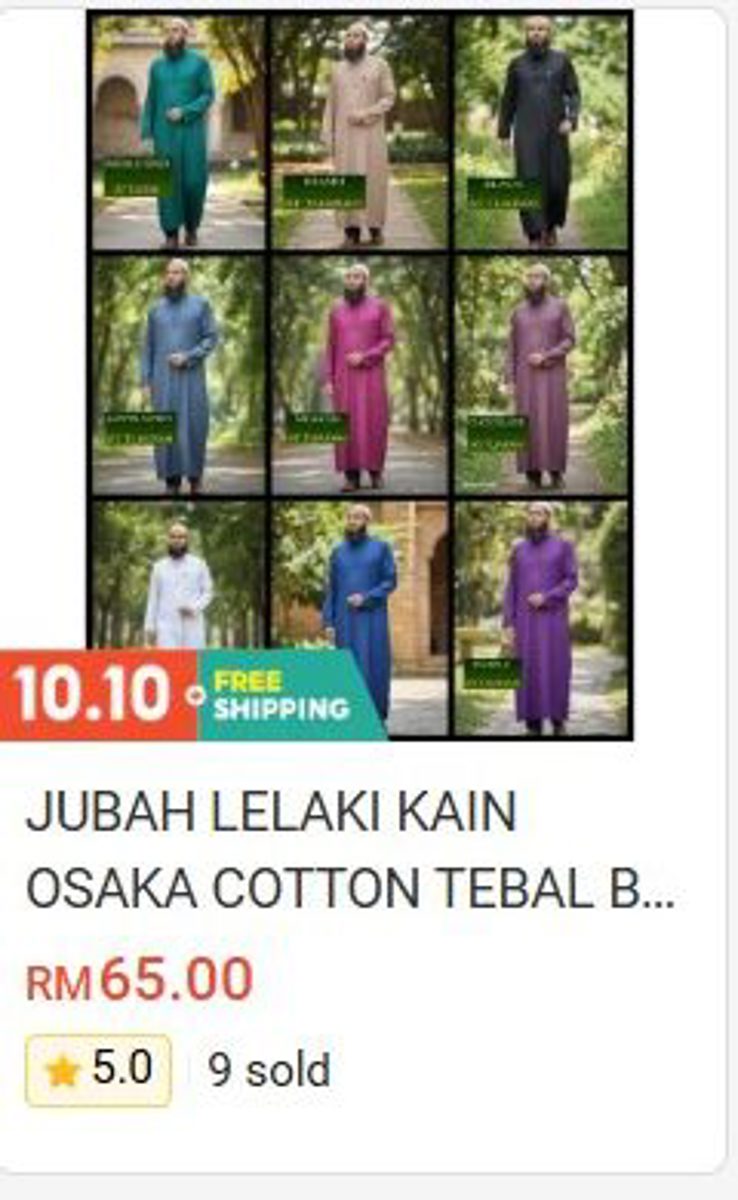 Jubah Lelaki Osaka Cotton (Thick Fabric) Clothing