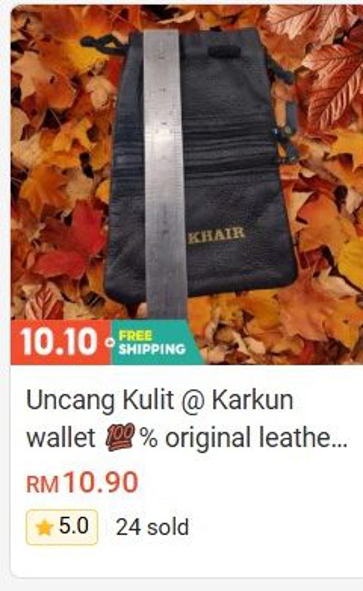Leather Pouch / Karkun Wallet (100% Original Leather) Others (Wallet, Miswak, Sejadah etc)