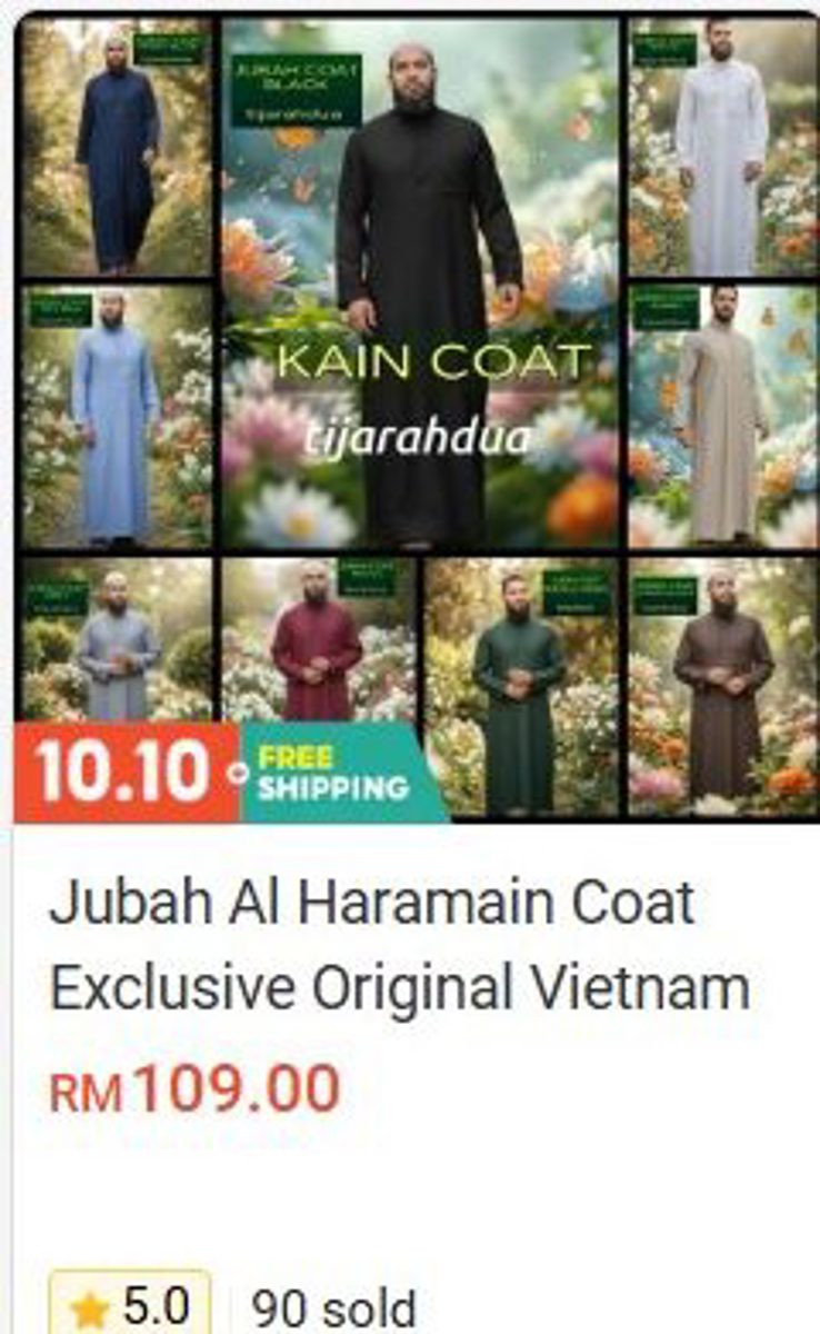 Jubah Al Haramain Coat Exclusive (Original Vietnam) Clothing