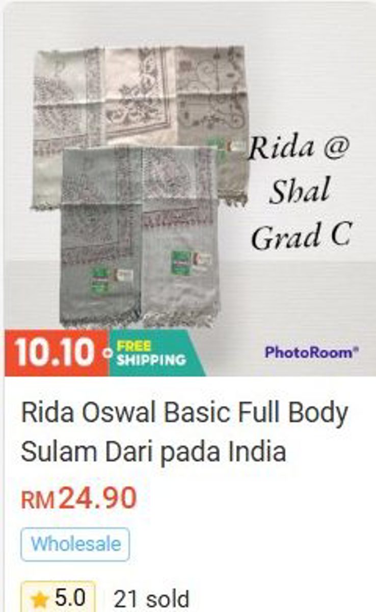Rida Oswal Basic Full Body Embroidery (from India)