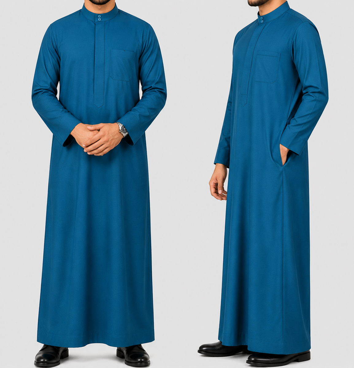 Jubah Al Haramain Kain Coat Tebal Exclusive 