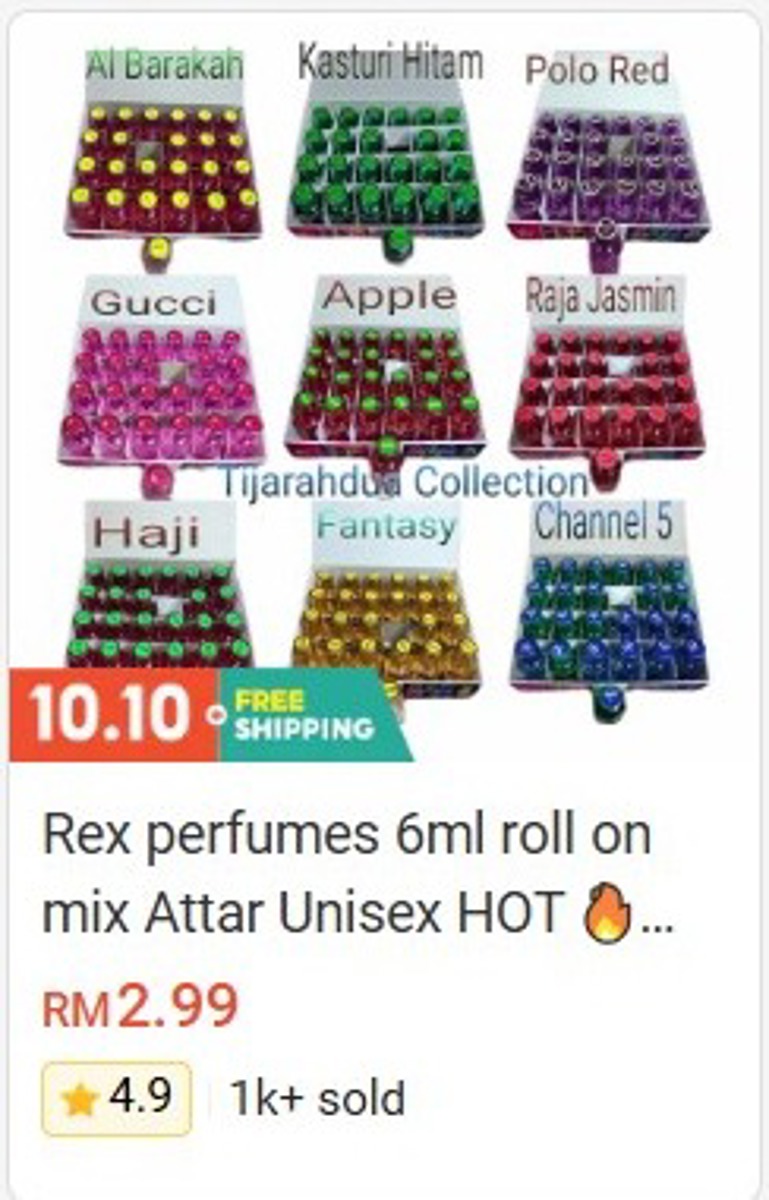 Rex Perfumes 6ml Roll-On Mix Attar (Unisex) Perfume & Attar
