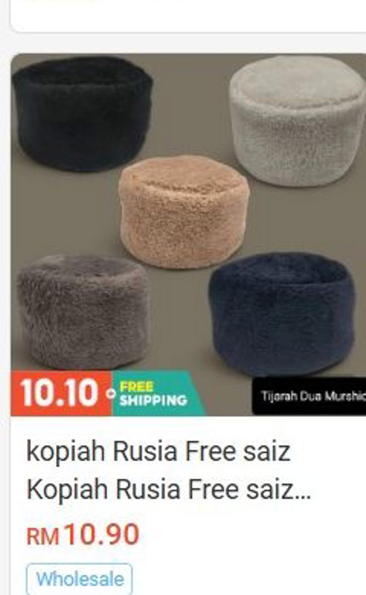 Kopiah Rusia Free Size