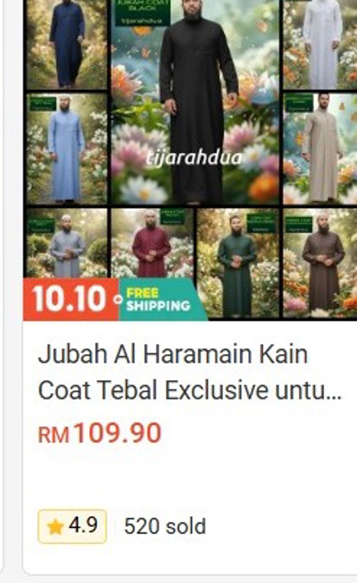 Jubah Al Haramain Thick Coat Fabric Exclusive Clothing