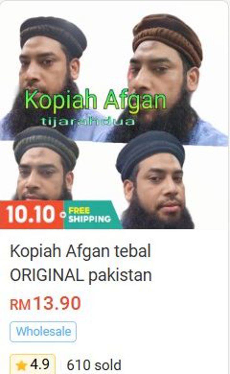 Kopiah Afgan Thick (Original Pakistan)