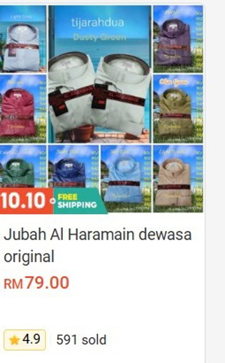 Haramain  Jubah Al Haramain Original (Adult) Clothing