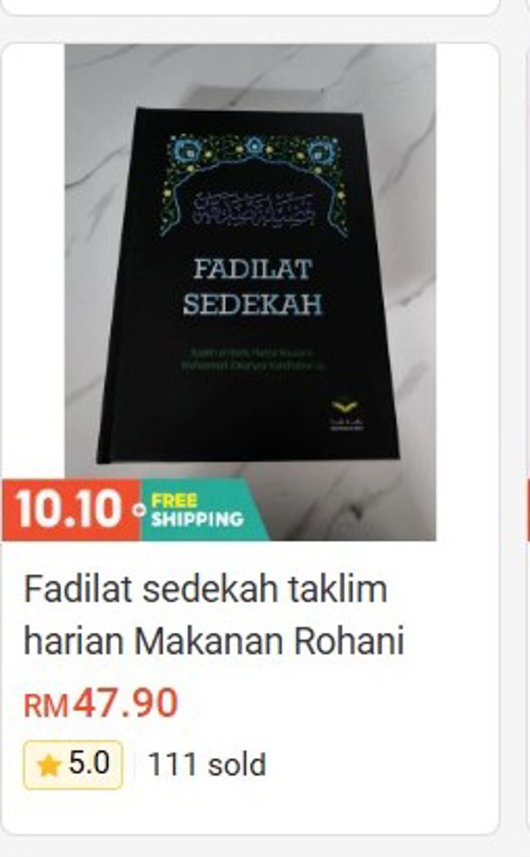 Fadilat Sedekah - Ta'lim Harian (Makanan Rohani) Books